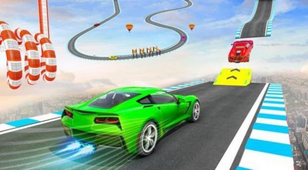 极限空中超跑特技(Stock Car Stunt Car Games)截图_2