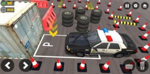 新警车停车训练（New Police Car Parking Training Game:Car Driving）截图_1