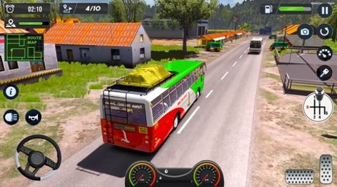 现代大城市巴士3D（Modern Grand City Coach Bus 3D）截图_1