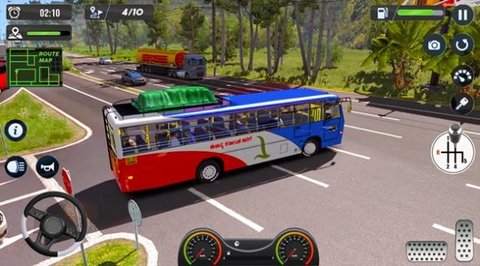 现代大城市巴士3D（Modern Grand City Coach Bus 3D）截图_3