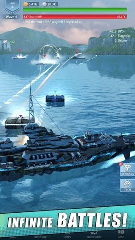 舰队战舰射击（Idle Fleet: Warship Shooter） 0.36截图_2