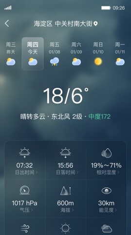 青蛙天气 1.7.6截图_1