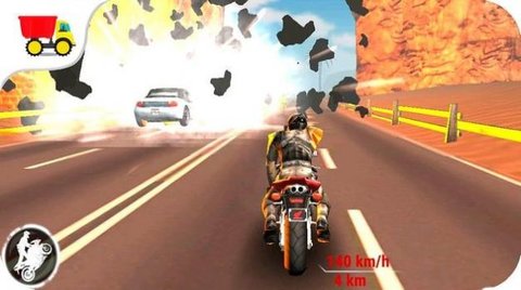 超级3D公路自行车特技（Super 3D Highway Bike Stunt） 1.6 安卓版截图_2