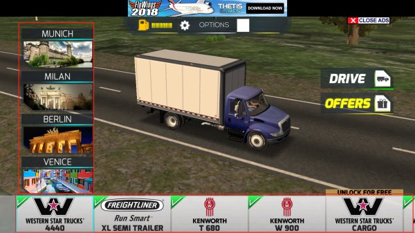 Truck Simulator Europe 2 Free(欧洲卡车模拟2破解版)截图_1