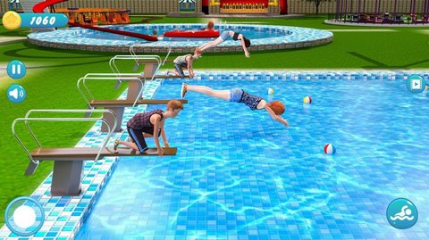 水上公园滑梯竞速（Water Park Racing Kids） 1.0.4 安卓版截图_4
