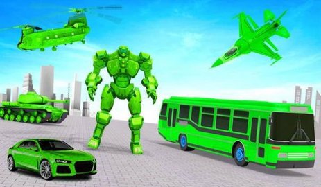 陆军校车机器人汽车（Army School Bus Robot Car Game） 2 安卓版截图_3