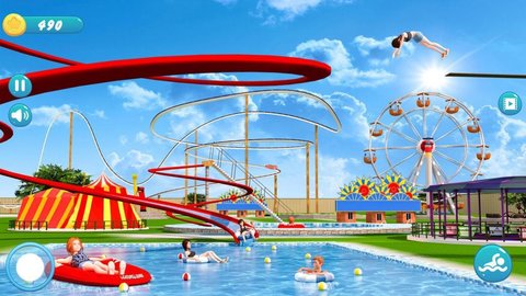 水上公园滑梯竞速（Water Park Racing Kids） 1.0.4 安卓版截图_2
