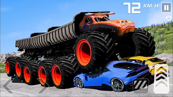 怪物卡车特技汽车(Monster Truck Stunt - Car Game)截图_2