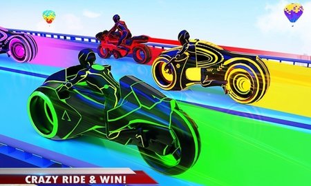 霓虹赛车坡道（Light Bike Stunt） v5.1 安卓版截图_4