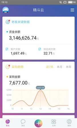 金蝶精斗云 7.4.5截图_2