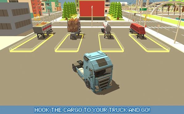 Blocky Truck Urban Transport（像素卡车城市运输）