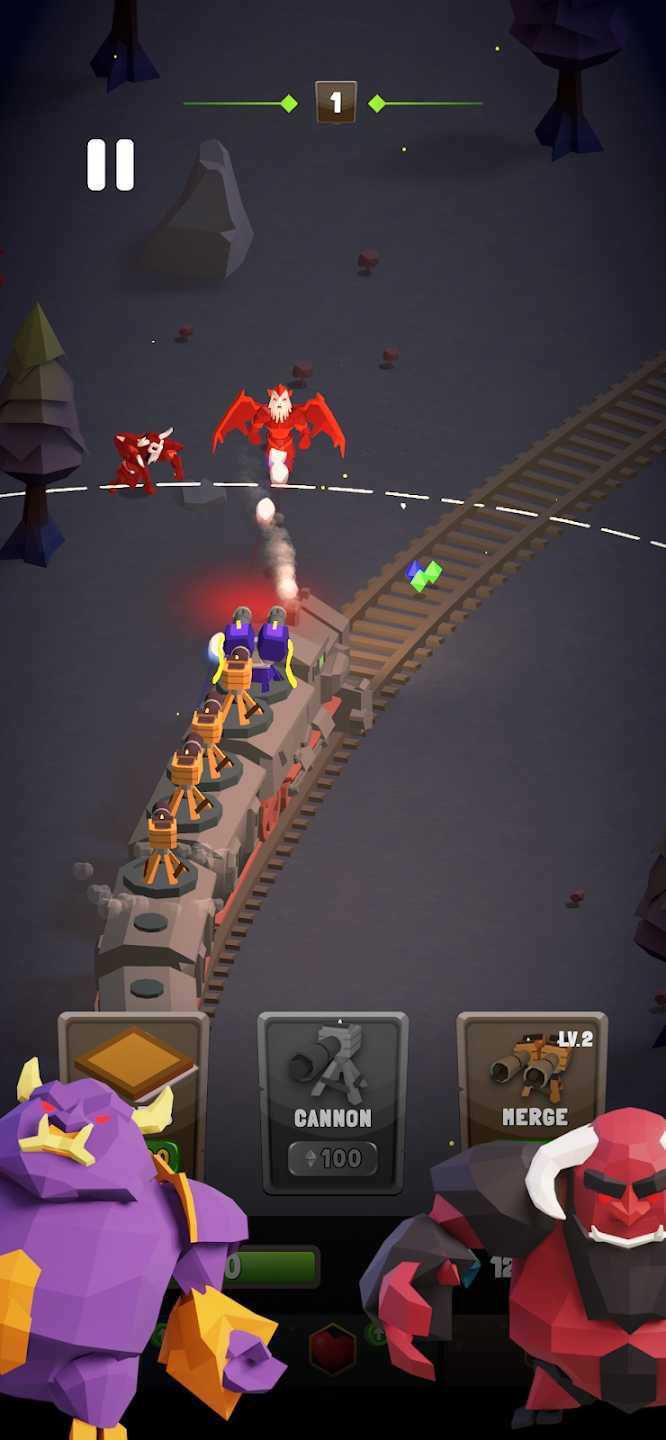 Train Defense: Merge N Fight（火车防御合并与战斗）截图_1