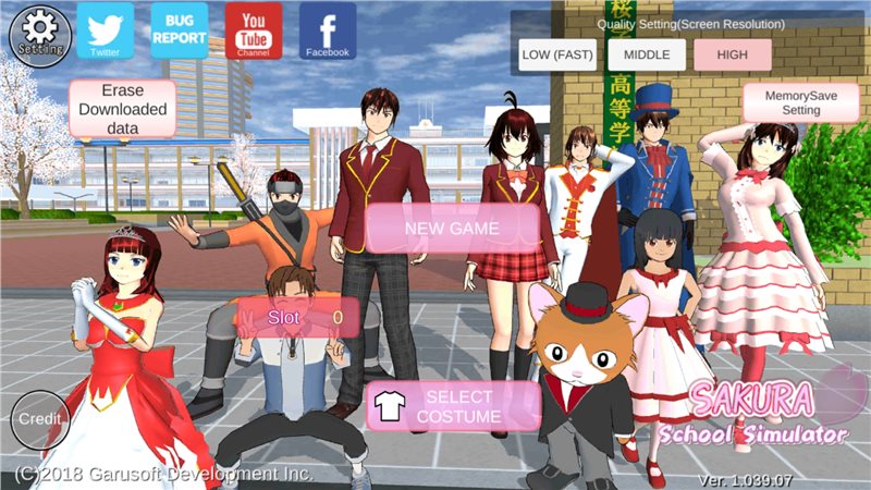 SAKURA SchoolSimulator(樱花校园1.039.07版本敞篷车)截图_5