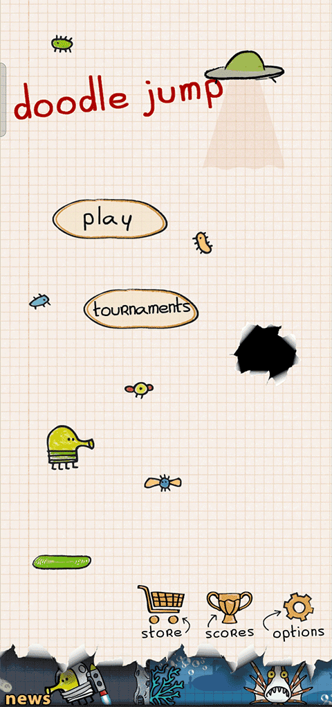 涂鸦跳跃（Doodle Jump）截图_1
