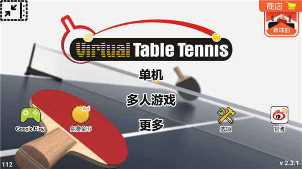 虚拟乒乓球(Virtual Table Tennis)截图_5