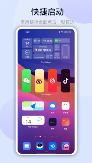 top widgets下载桌面语音截图_3