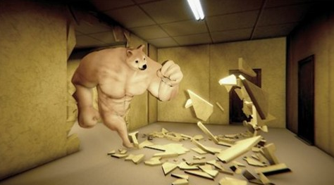 肌肉柴犬恐怖游戏截图_2