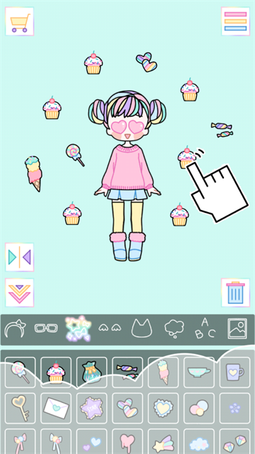 缤纷女孩换装游戏截图_1