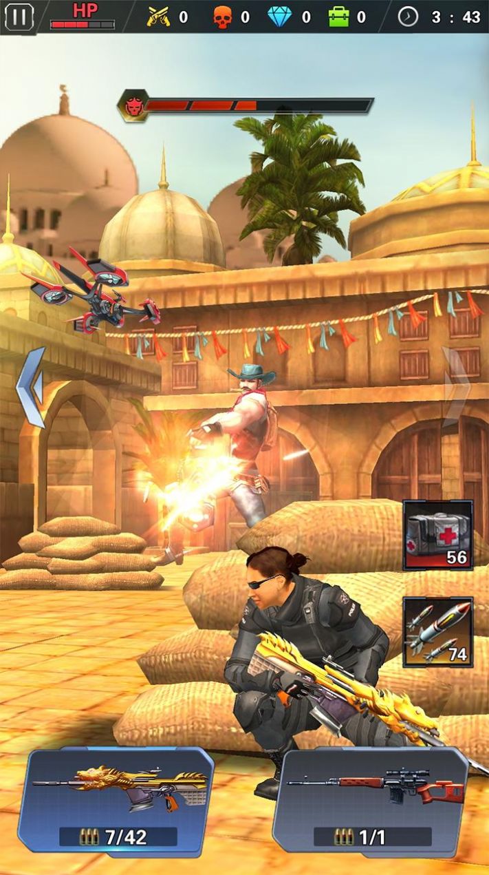 现代枪战射击3D安卓版截图_3