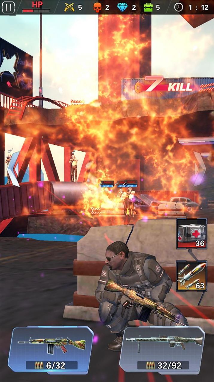 现代枪战射击3D安卓版截图_2