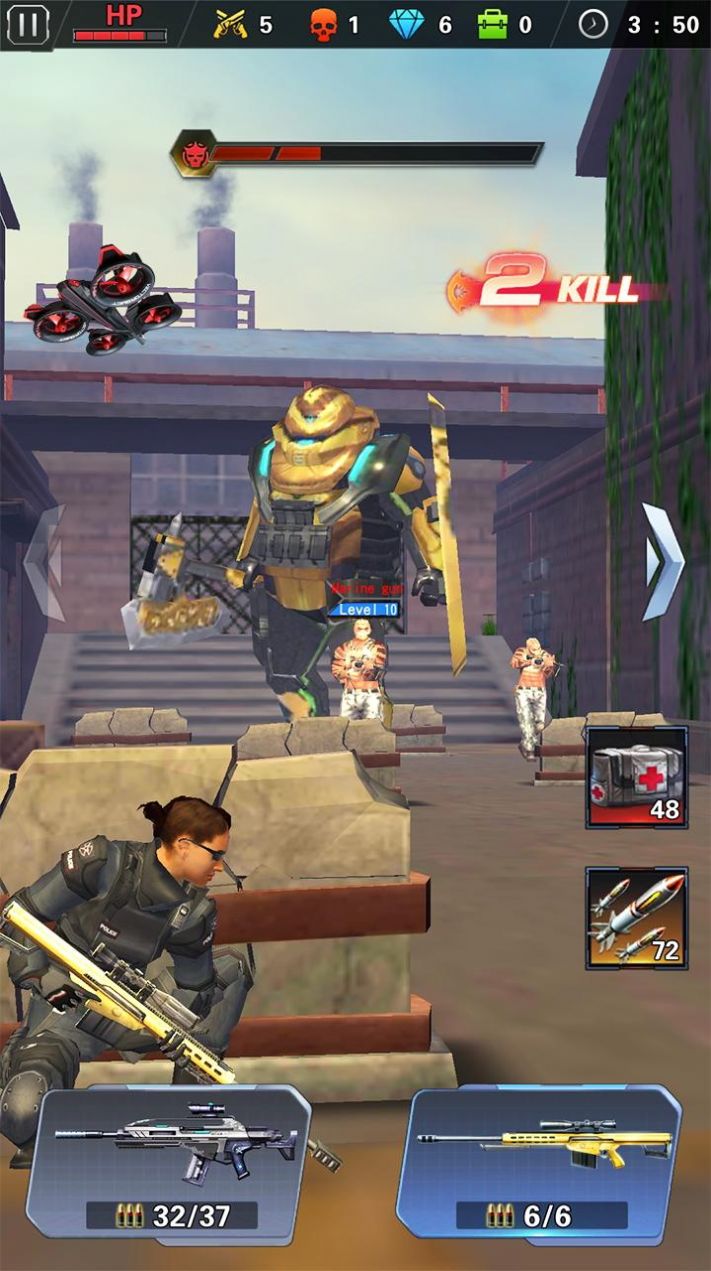 现代枪战射击3D安卓版截图_1