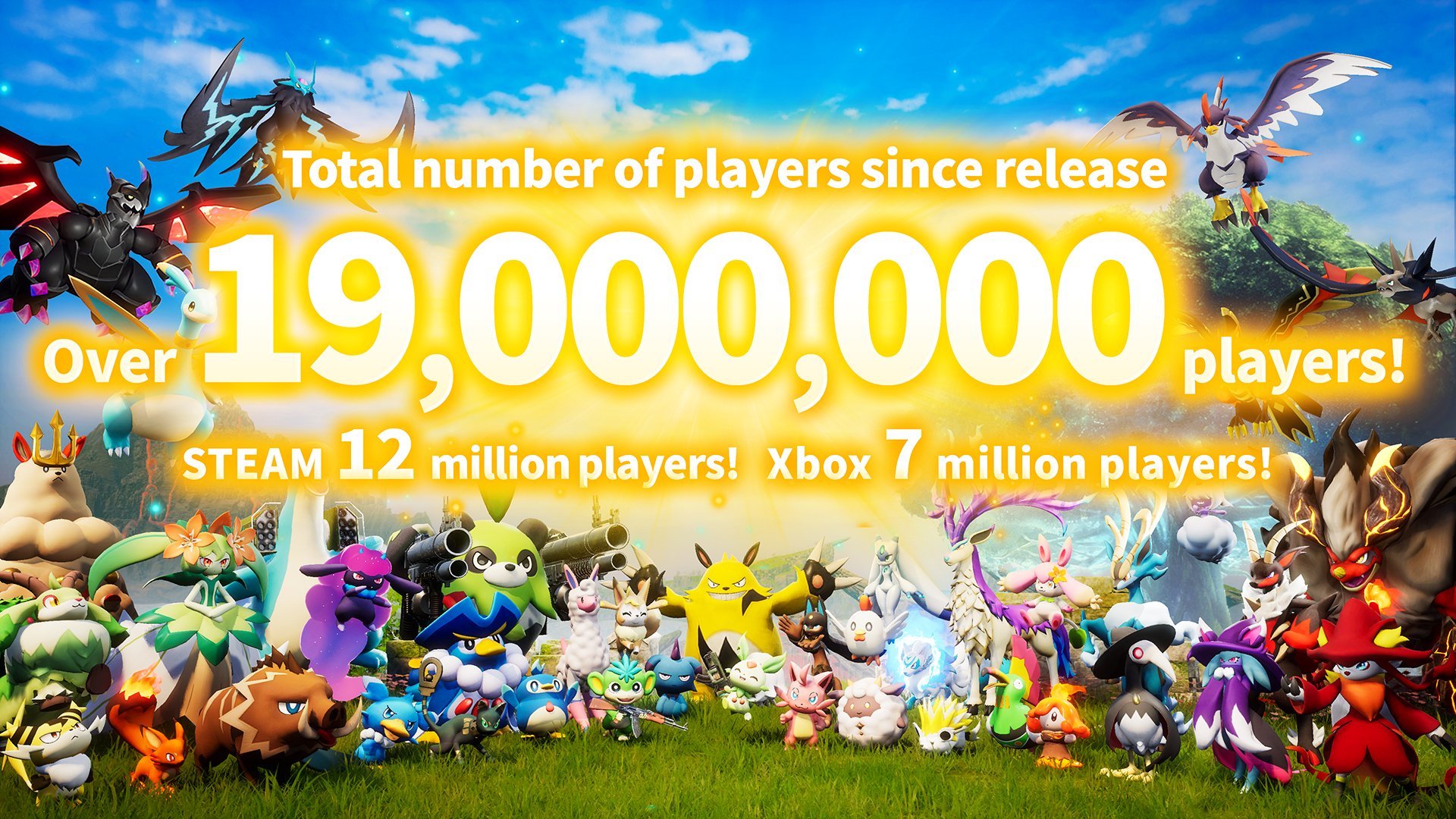 幻兽2021 《幻兽帕鲁》上线不到两周，玩家总数已突破1900万人